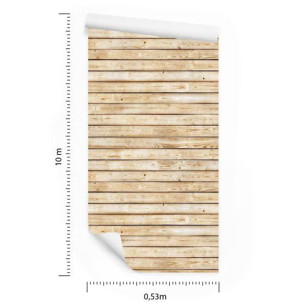 Behang Horizontale Esdoornborden - Afbeelding 8