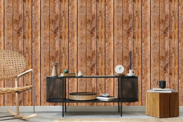 Behang Oude Houten Planken - Afbeelding 5