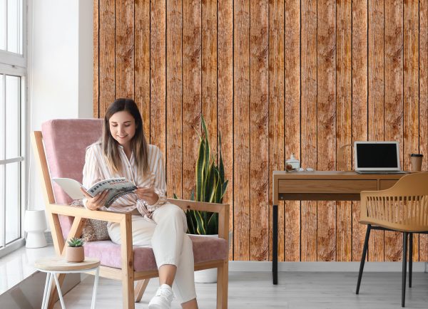 Behang Oude Houten Planken - Afbeelding 7