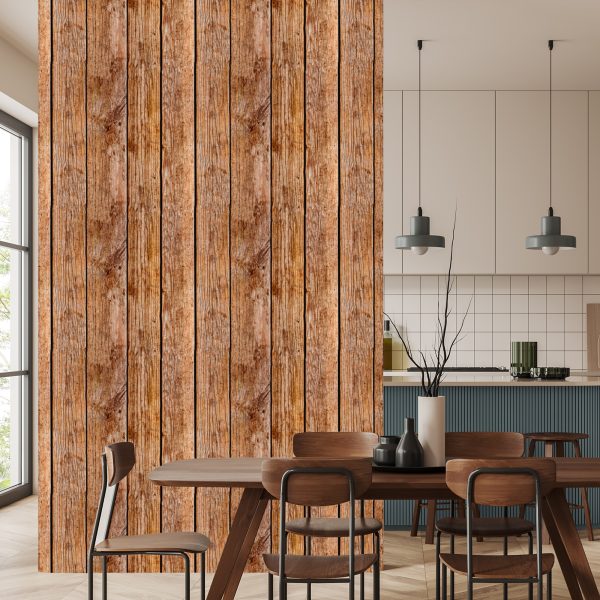 Behang Oude Houten Planken - Afbeelding 4