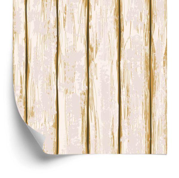 Behang Heldere Houten Planken Met Reinigingsmiddelen