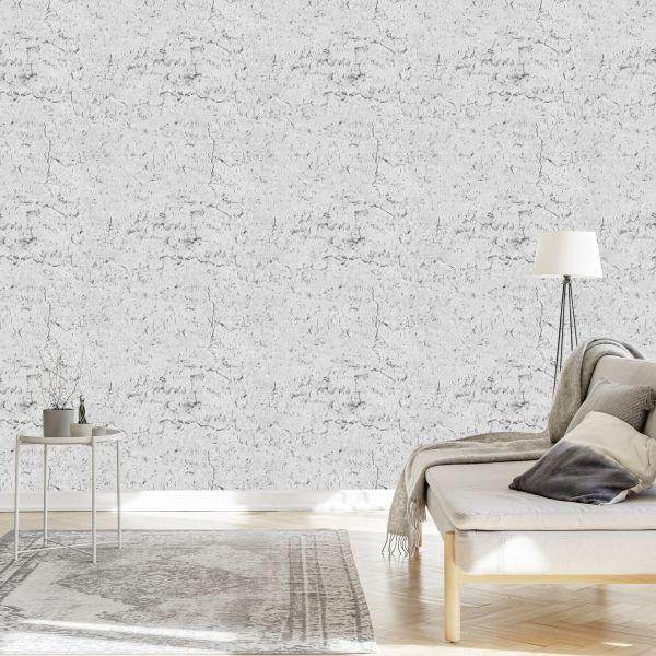 Behang Realistisch Gebarsten Beton - Afbeelding 3