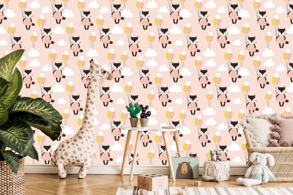 Behang Voor Kinderen - Katten Tussen De Wolken - Afbeelding 5