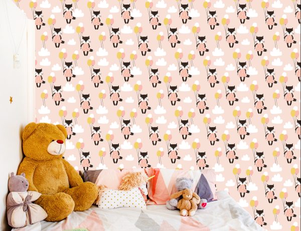 Behang Voor Kinderen - Katten Tussen De Wolken - Afbeelding 6