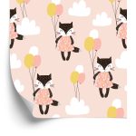 Behang Voor Kinderen - Katten Tussen De Wolken