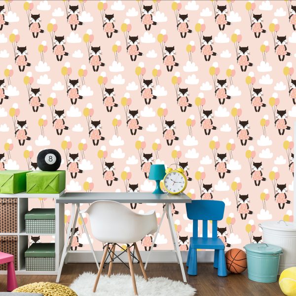 Behang Voor Kinderen - Katten Tussen De Wolken - Afbeelding 4