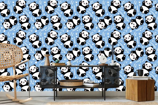 Behang Voor Kinderen - Pandaberen - Afbeelding 5