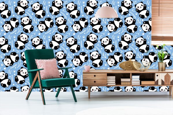 Behang Voor Kinderen - Pandaberen - Afbeelding 6