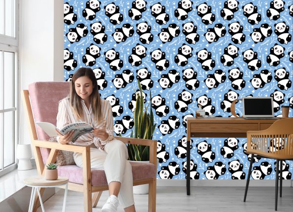 Behang Voor Kinderen - Pandaberen - Afbeelding 7