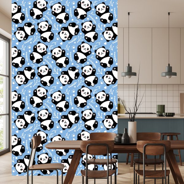 Behang Voor Kinderen - Pandaberen - Afbeelding 4