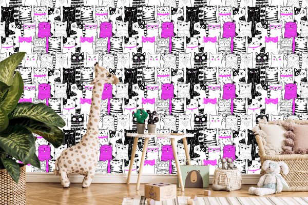 Behang Voor Kinderen - Katten Vanaf Tekenfilms - Afbeelding 5