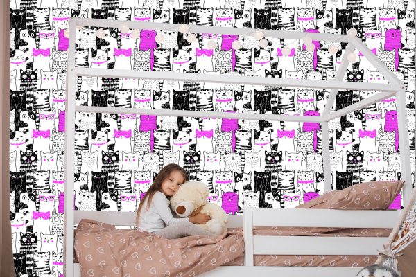 Behang Voor Kinderen - Katten Vanaf Tekenfilms - Afbeelding 7