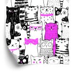 Behang Voor Kinderen - Katten Vanaf Tekenfilms