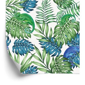 Behang Exotische Kameleonbladeren