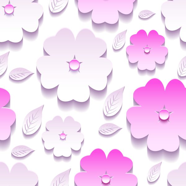 Behang Bloemen En Bladeren - 3D-Effect - Afbeelding 2