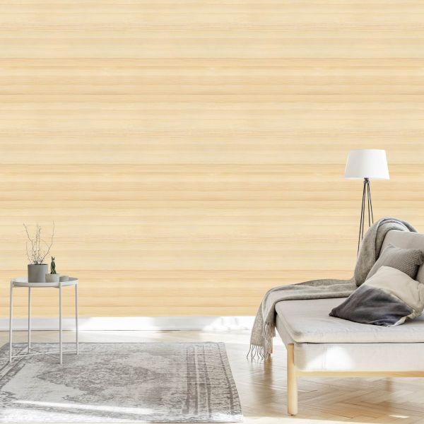 Behang Helder Horizontaal Houten Patroon - Afbeelding 3