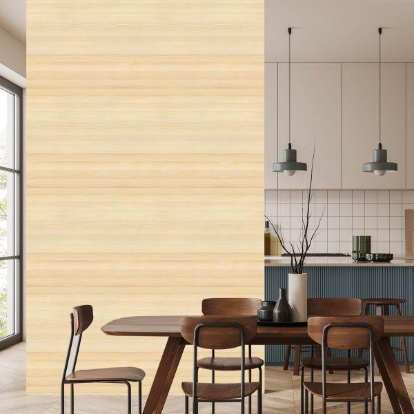 Behang Helder Horizontaal Houten Patroon - Afbeelding 4