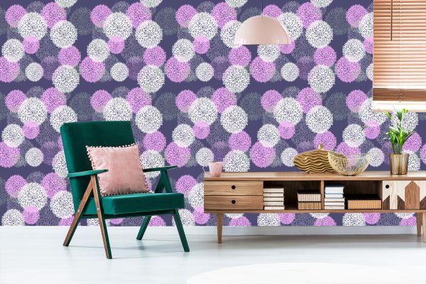 Behang Kleurrijk Bloemenpatroon - Afbeelding 6