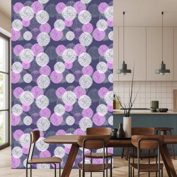 Behang Kleurrijk Bloemenpatroon - Afbeelding 4