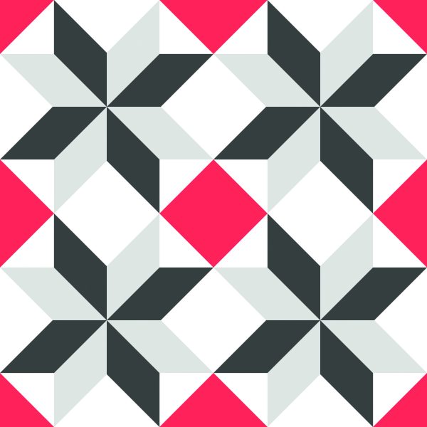 Behang Prachtig Modernistisch Mozaïek - Afbeelding 2