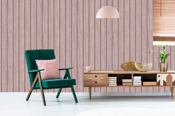 Behang Houten Planken In Pastelkleuren - Afbeelding 6