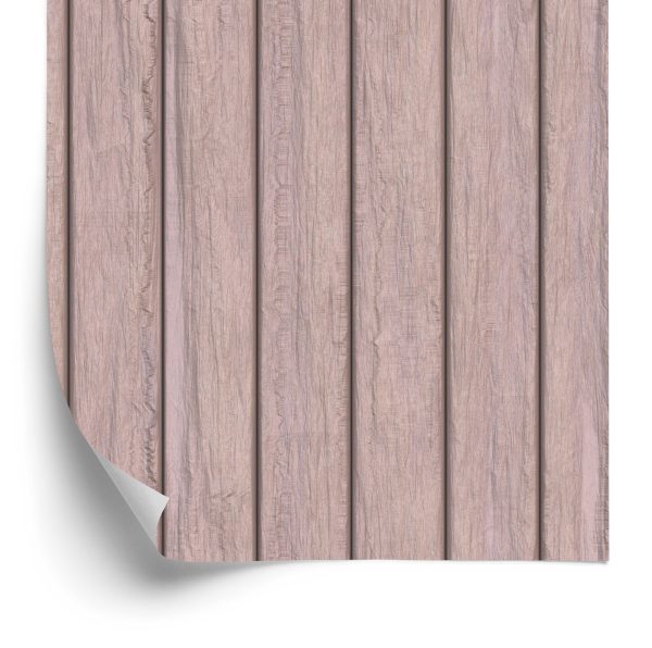 Behang Houten Planken In Pastelkleuren