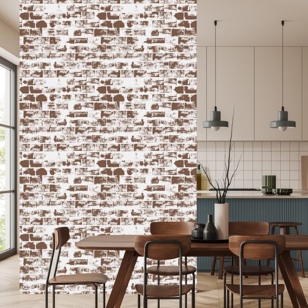Behang Stenen Muur - Afbeelding 4