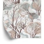Behang Bomen In Het Herfstbos