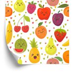 Behang Voor Kinderen - Happy Sweet Fruits