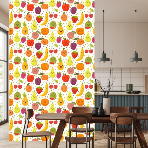Behang Voor Kinderen - Happy Sweet Fruits - Afbeelding 4