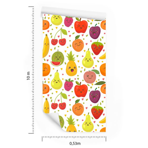 Behang Voor Kinderen - Happy Sweet Fruits - Afbeelding 8