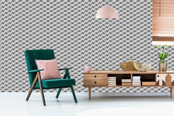 Behang Geometrisch Patroon - Optisch - Afbeelding 6