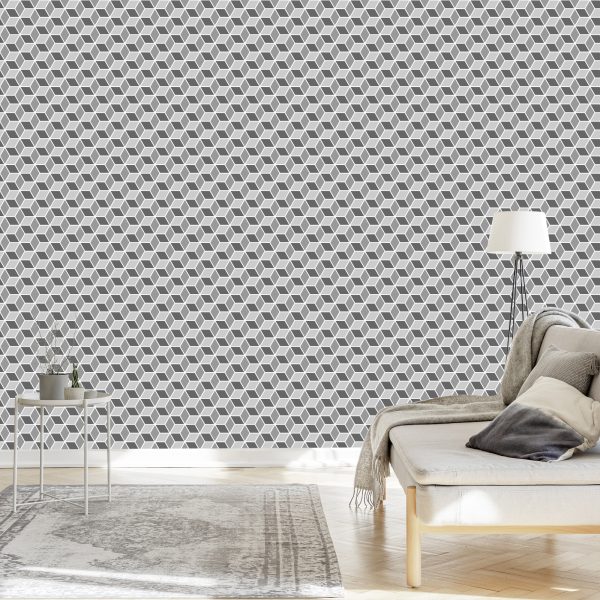 Behang Geometrisch Patroon - Optisch - Afbeelding 3