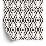 Behang Geometrisch - Kubussen En Diamanten