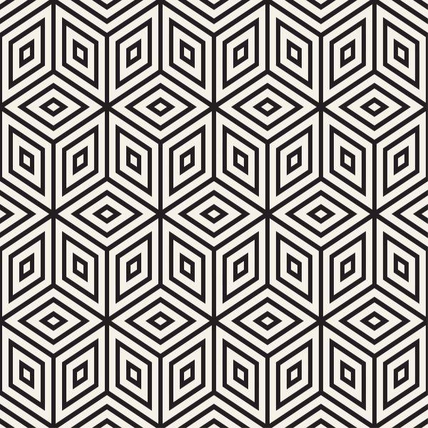 Behang Geometrisch - Kubussen En Diamanten - Afbeelding 2