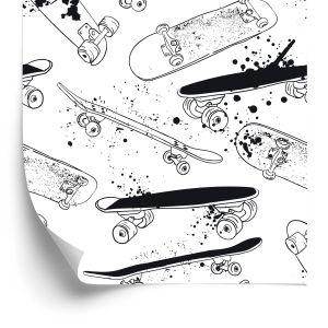 Behang Graffiti-Skateboards