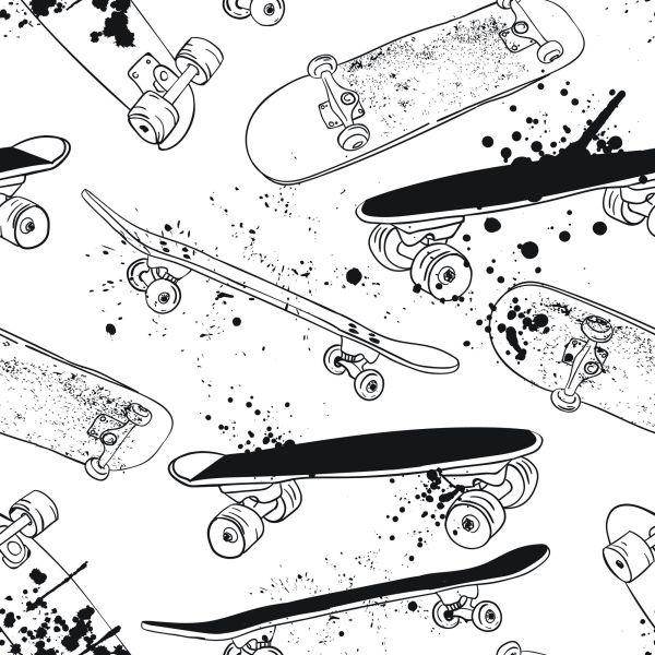Behang Graffiti-Skateboards - Afbeelding 2