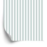 Behang Wit - Grijze Verticale Strepen