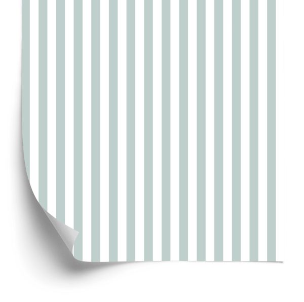 Behang Wit - Grijze Verticale Strepen
