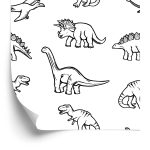 Behang Voor Kinderen Met Dinosaurussen Dieren