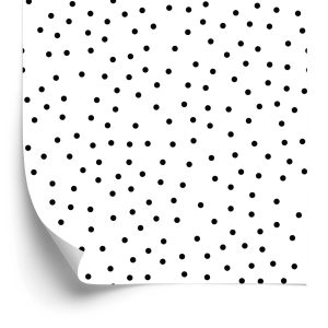 Behang Minimalistische Zwarte Stippen