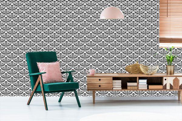 Behang Zwart-Witte Ornamenten - Afbeelding 6