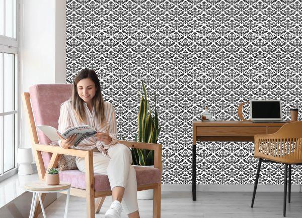 Behang Zwart-Witte Ornamenten - Afbeelding 7