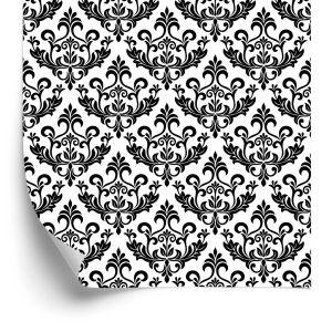 Behang Zwart-Witte Ornamenten