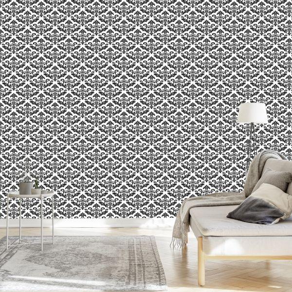 Behang Zwart-Witte Ornamenten - Afbeelding 3