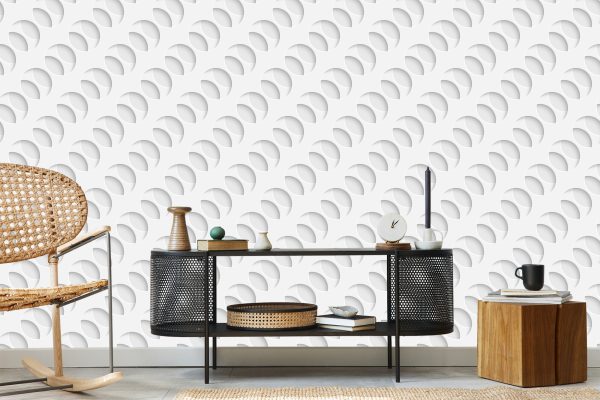Behang 3D-Optisch Modern Voor Kantoor In De Woonkamer - Afbeelding 5