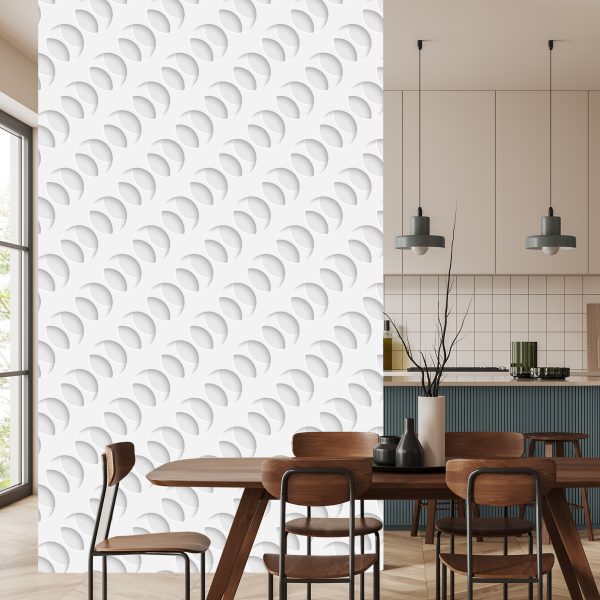Behang 3D-Optisch Modern Voor Kantoor In De Woonkamer - Afbeelding 4