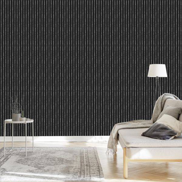 Behang Klassieke Verticale Strepen Voor De Woonkamer Op Kantoor - Afbeelding 3