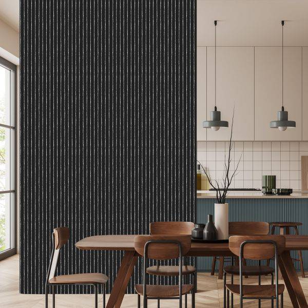 Behang Klassieke Verticale Strepen Voor De Woonkamer Op Kantoor - Afbeelding 4