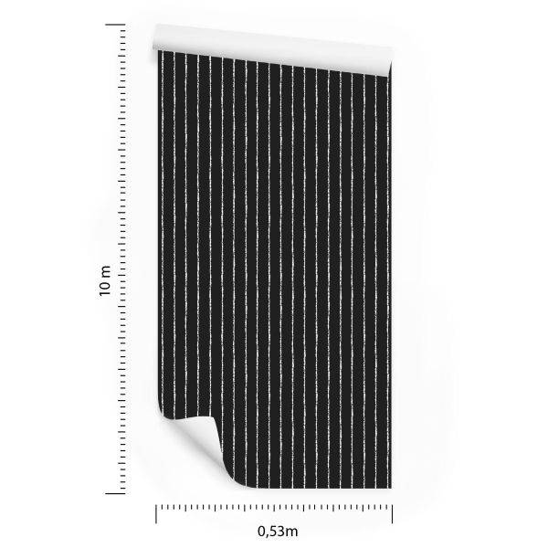 Behang Klassieke Verticale Strepen Voor De Woonkamer Op Kantoor - Afbeelding 8